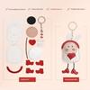 DIY Rabbit Keychain Craft Kit With PU Leather Materials Craft Accessory For Women Cartoon Bag Charm Gift Making