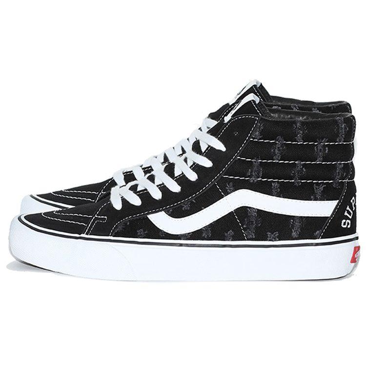 Sk8 Supreme x Sk8 Vans-Hi 'Denim Perforado Agujero Negro' VN0A38Z32DC