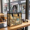 Retro Stone Pattern Shoulder Bag Fashion Casual Tote Purse