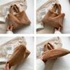 Plush Shoulder Bag Cute Hand Bag Versatile Tote Bag  Female