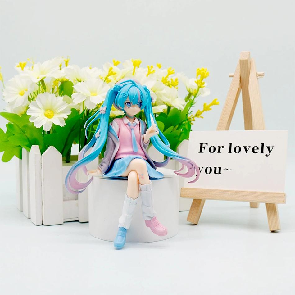 NEW  Hatsune Miku Figure Love Suit Jacket Instant Noodle Pressing Hatsune Miku Figure Decoration Model Kids' Gifts