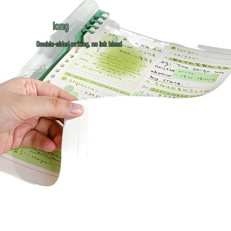 Thickened Soft Leather Loose-Leaf Notebook with Removable Refill and Horizontal Lines