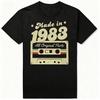 Vintage Made In 1983Edition  Birthday Gift T-Shirt Women Retro Casual Short Sleeve