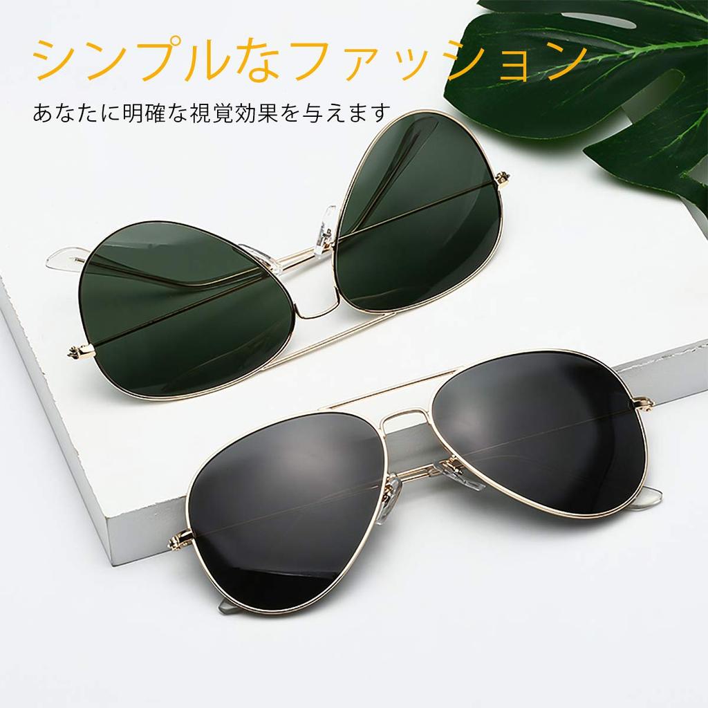 LumiSyne Retro Polarized Aviator for Men and Mirrored UV Lightweight Metal Sunglasses Case Perfect for Outdoor and Driving Sunglasses, Large, Women,
