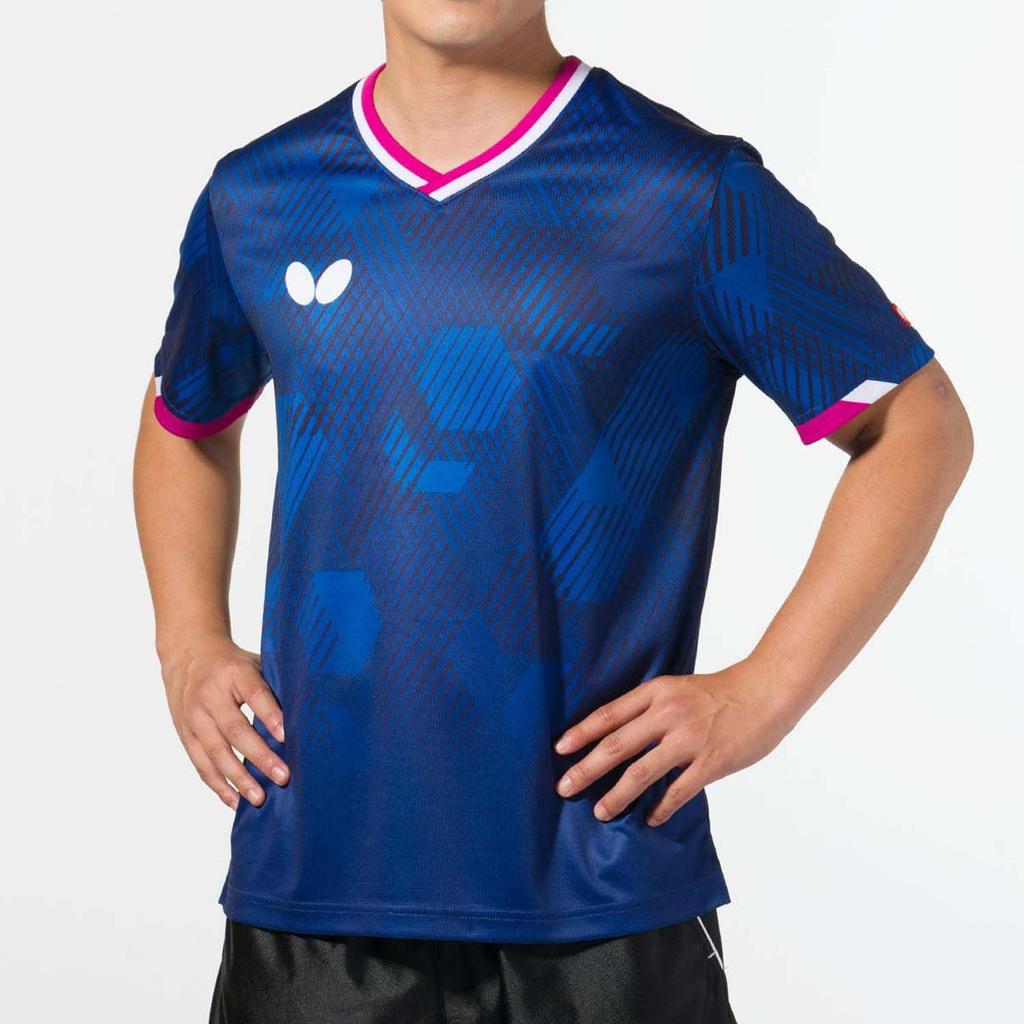 Lesseine Shirt 46590 Navy [Butterfly] [Butterfly]