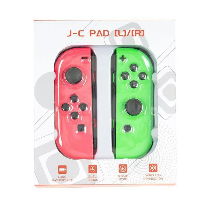 Wireless Bluetooth Joy-Con Controllers with Wake-Up Feature and Wrist Strap, Left and Right Separately for Switch