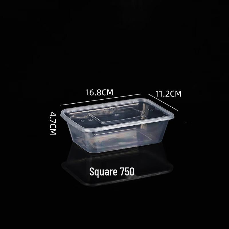 

Clear Disposable Round Food Container with Lid