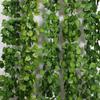 Fake Vines for Room Artificial Ivy Garland Hanging Plants Faux Greenery Leaves Bedroom  Aesthetic for Wall Wedding Party Decor