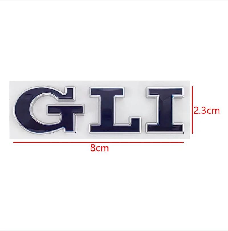 AABGJ1 3D Metal GLI Logo Car Rear Trunk Letter Badge Decal Emblem Sticker Accessories For Volkswagen Golf Bora VW Jetta MK4 MK5 MK6 MK7