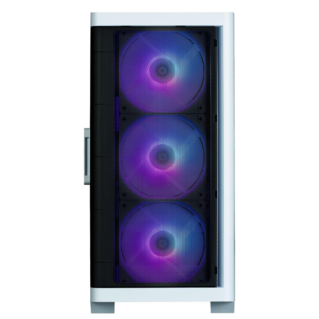 ZALMAN M4 WHITE 120 mm 4 ARGB-Controller installiert Mini-Tower-PC-Gehäuse CS8758 Lüfter/RGB Micro-ATX