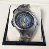 Pre-owned Y2K Irregular Alloy Quartz Watch - Retro Fashion Twisted Design.