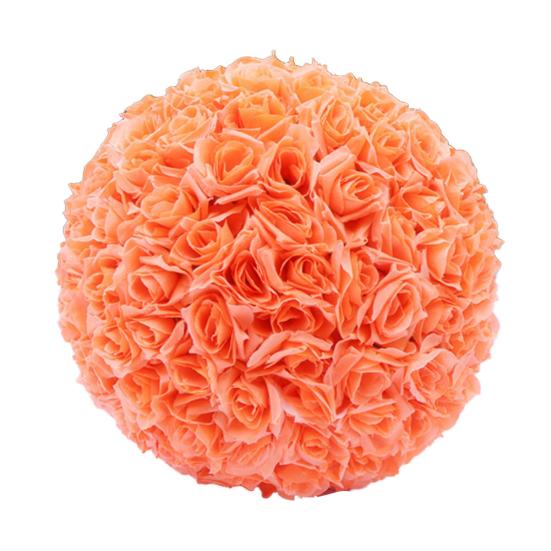 20cm Sztuczna róża jedwabna kula kwiatowa wisząca dekoracja centralna na przyjęcie weselne