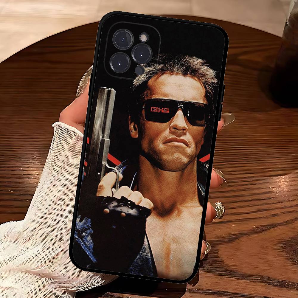 Sci Fi Movie The T-Terminator For Iphone 17 16 15 11 13 14 Pro Max Plus 12 Mini Black Shell Cover Phone Case