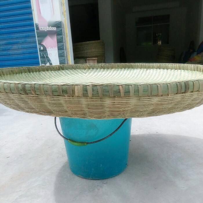 Большая усиленная бамбуковая веялка для сушки Diameter 70CM, Rim Height 10CM