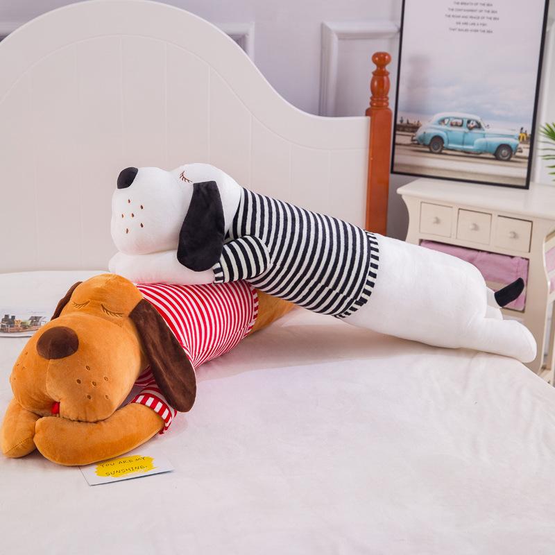 Cute Anime Striped Dog Sleeping Throw Pillow Girl Christmas Gift