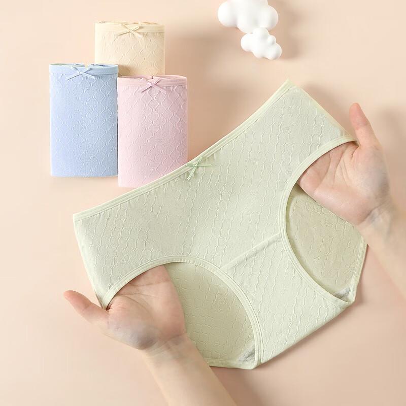 Fenteng Women's 10A Antibacterial Cotton Underwear 4-Pack