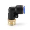 PL External Thread Quick-Connect Elbow