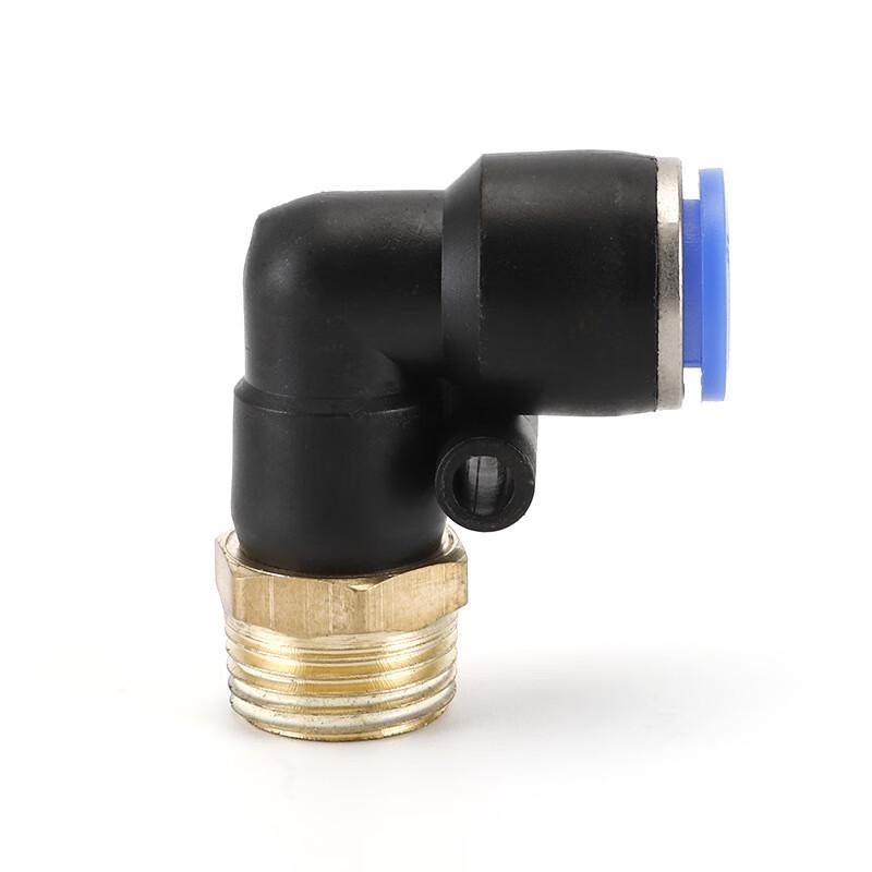 PL External Thread Quick-Connect Elbow