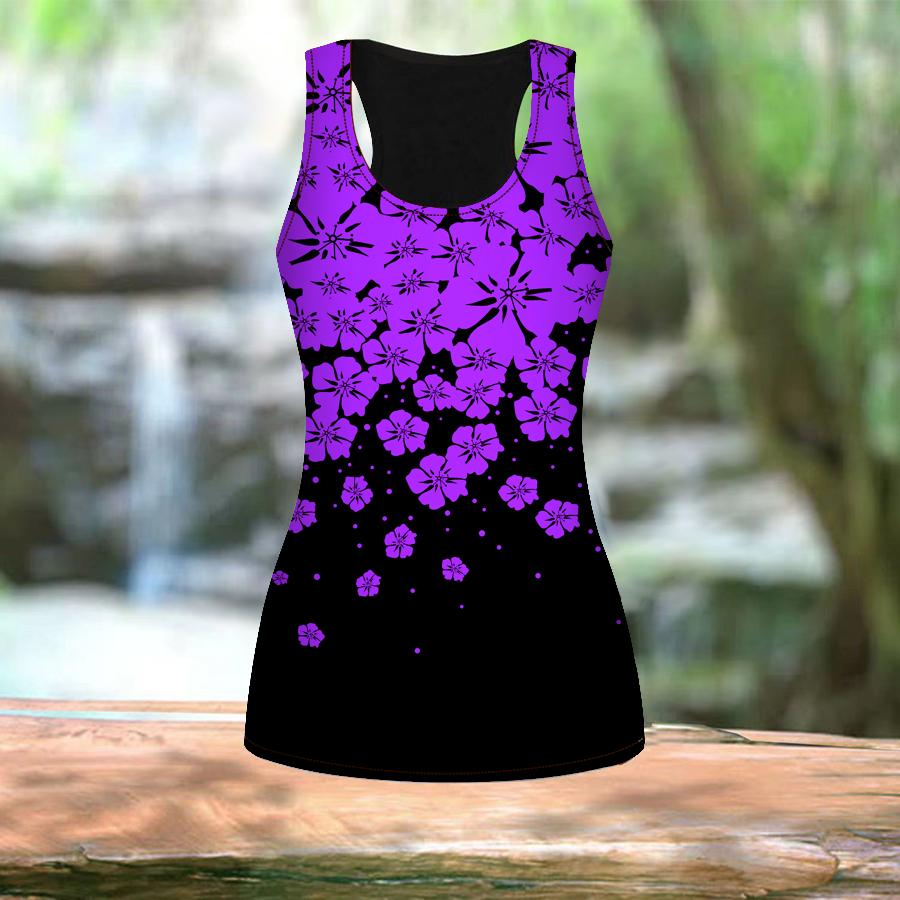 3D Φλοράλ Μοτίβο Γυναικεία Αθλητικά Τοπ Γιόγκα Γυμναστηρίου με Μοτίβο Καλοκαιρινά Αθλητικά Μπλουζάκια Αμάνικα Μεγάλα Μεγέθη