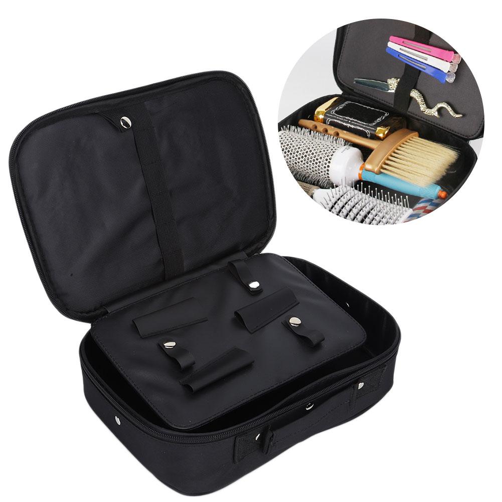 Portable Multi Functional Barber Hairdressing Scissors Bag Hair Styling Tool Case(Black )