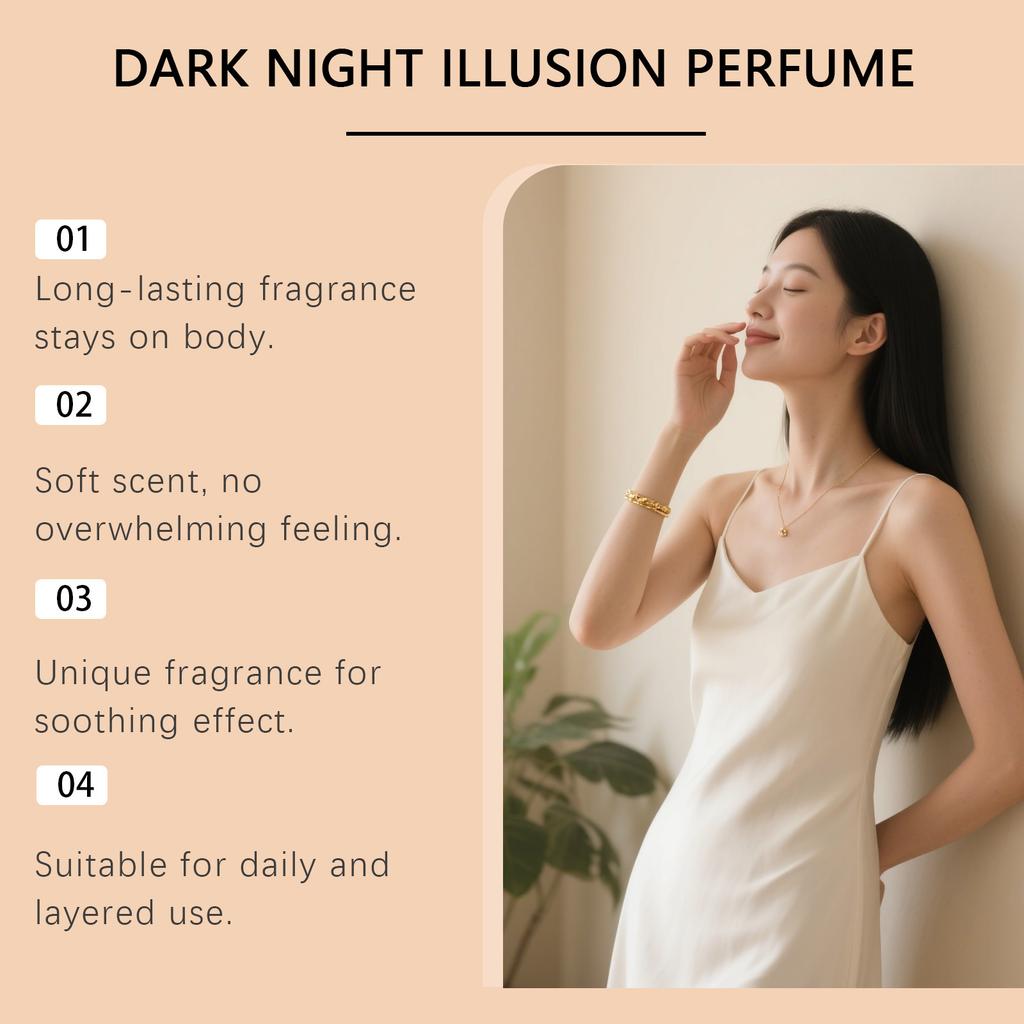 Dark Night Phantom Agarwood Perfume Is A Portable Perfume And An Elegant Perfume Gift 50ml