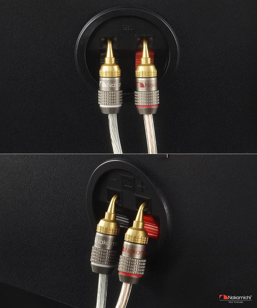 Nakamichi FanLock Excel Series 24k Gold Plated 2mm Pin Plug Banana Spring Clip 10 AWG 18 AWG Gauge Size 4mm for Speaker Amplifier Stereo Home Theater