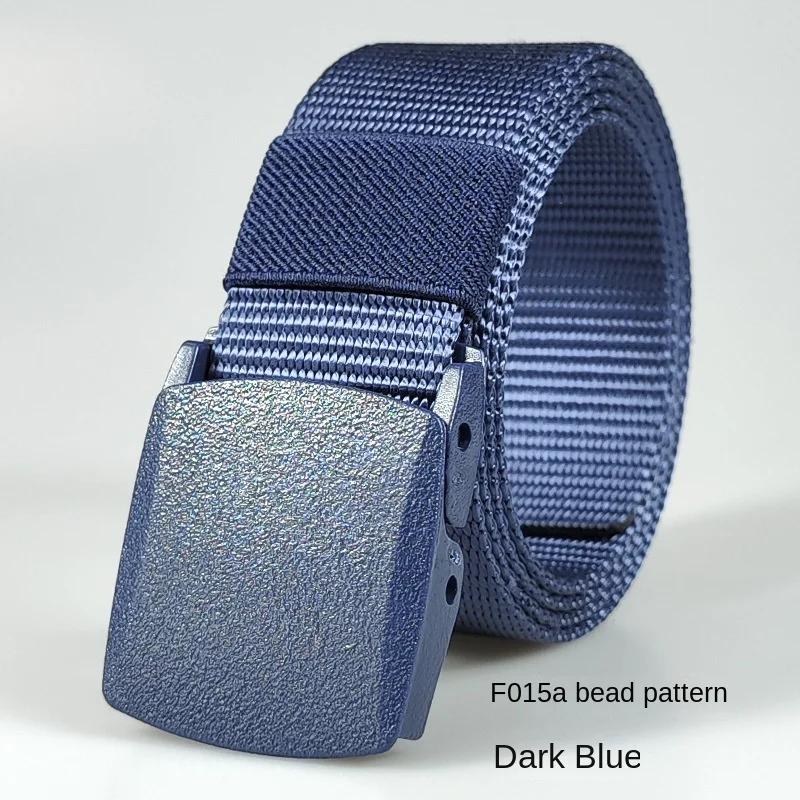 Black Automatic Buckle Nylon  Belt  Waist Canvas Belts Outdoor Strap Travel Sports Belt for Men and Women