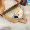 Cartoon Bear Kindergarten Schoolbag Corduroy Backpack for Primary School Students