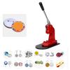 Badge Machine Durable with Double Colors Handle DIY Button Maker Hand Pressing Tool