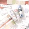 2m/3 Rolls Retro Label Tearable Washi Tape Set Creative Collage Decoration Planner Handbook DIY Scrapbooking Aesthetic Materials