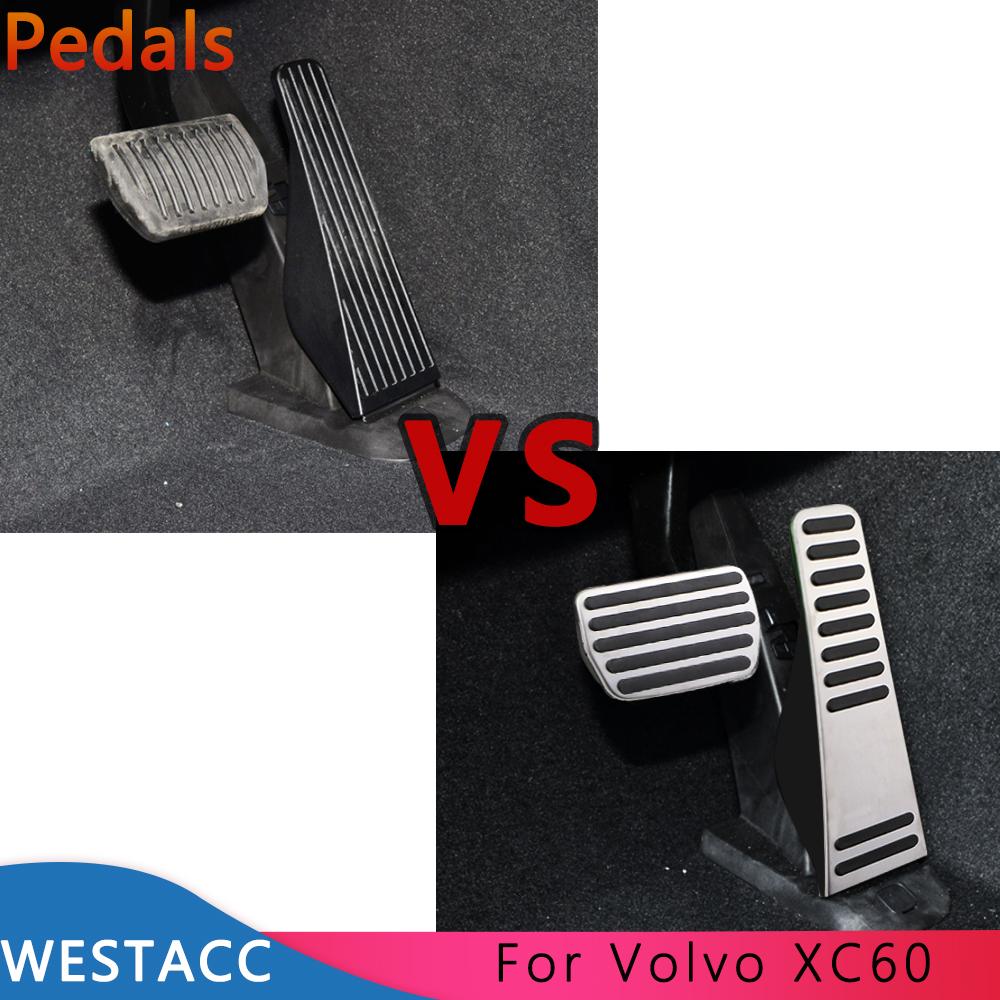 Car Pedals Fit for Volvo XC60 XC 60 2017 -  Stainless Steel Gas Accelerator Footbrake Rest Pedal Interior