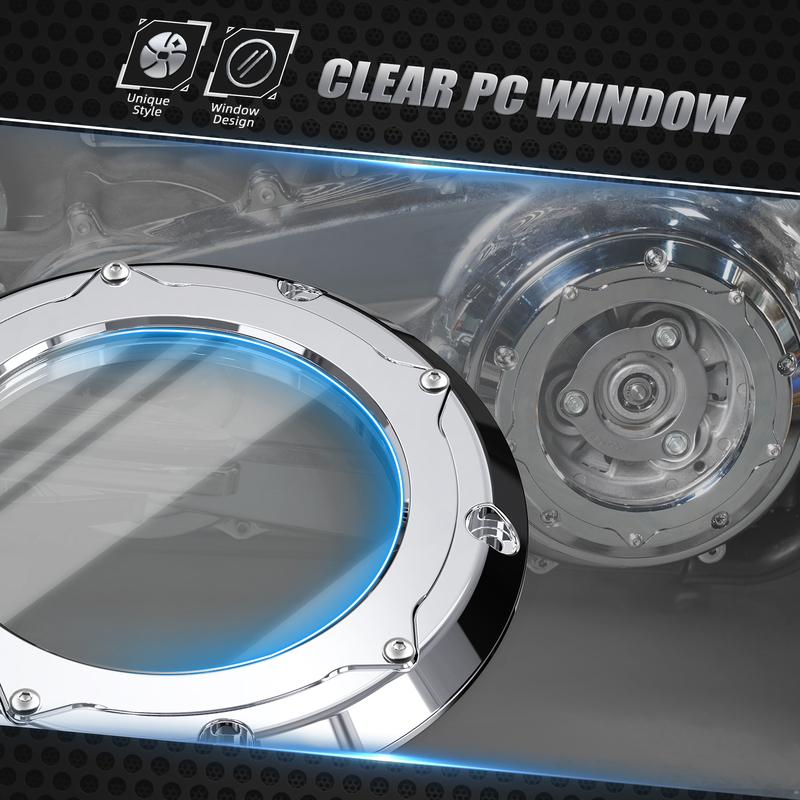 For Harley Street Glide FLHX 2016-2024 Derby Clutch Cover Road King FLHR 2016-2022 Road Glide FLTRX 2016-24 Ultra Limited FLHTK