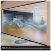Gradient Frosted Glass Film: Semi-Transparent Office Partition Sticker.