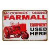 Vintage Farm Tractor Metal Signage Tin Signage Metal Vintage Farmhouse Courtyard Wall Art Decoration Mural Aesthetics Gift
