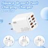 1Pcs 8 In 1 Fast Charging Phone Charger Power Adapter 240W Gan Usb C Charger Type C Eu/Us/Uk Plug Wall Charger For Phone