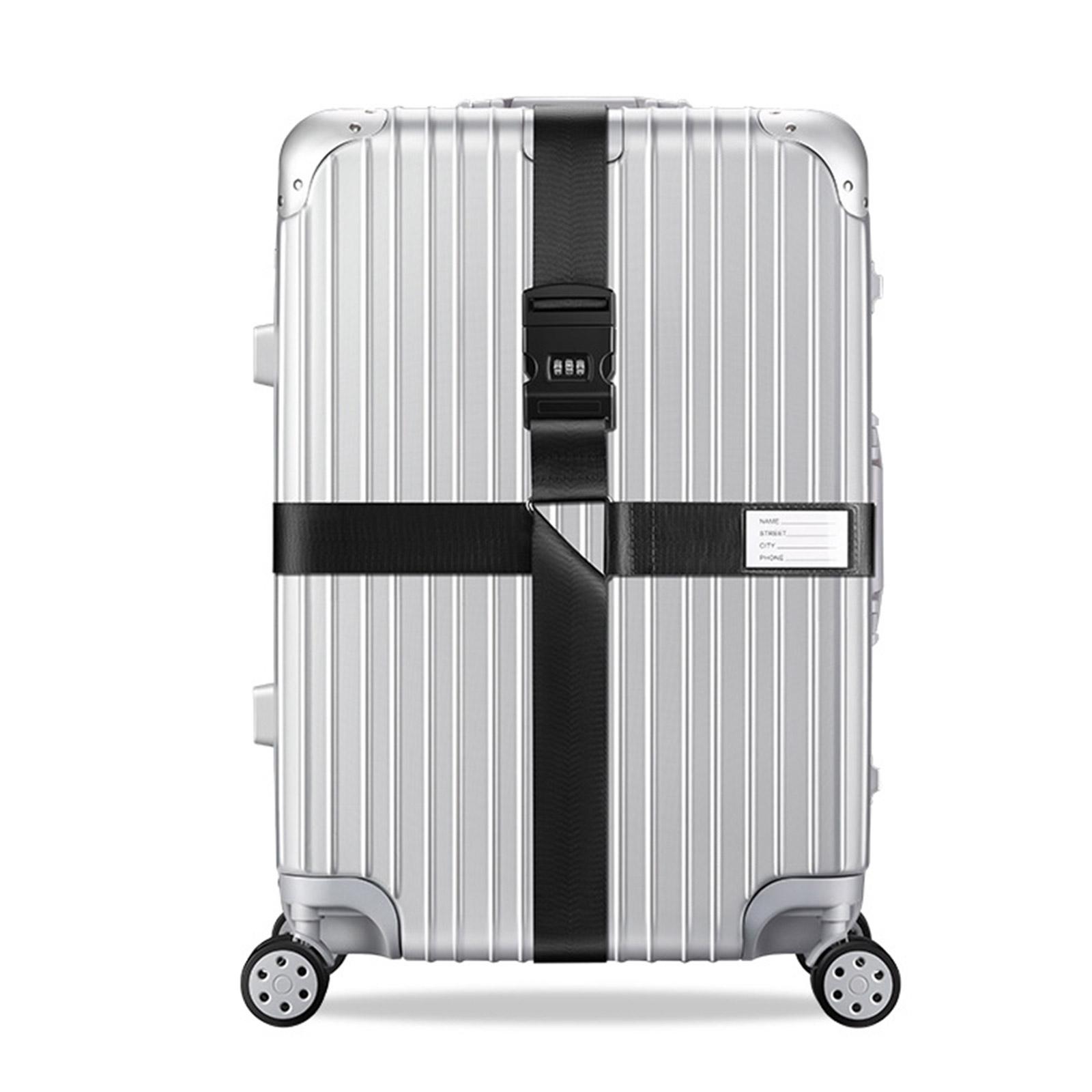 

Регулируемые перекрестные упаковочные ремни для багажа с кодовым замком. Обеспечьте безопасность и организованность ваших вещей. 1