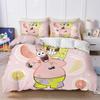 3D Hot Sale Multiple Sizes SpongeBob SquarePants Cartoon Print Bedding Set Adult and Kids Bedding Set Luxury Gifts