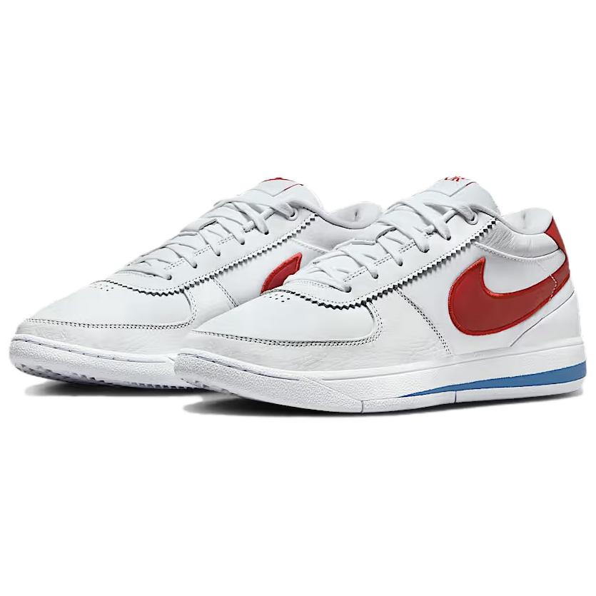 New Nike Book 1 Anti Slip Wear Resistant Low Top Basketball Shoes Men's White Red FJ4250-105