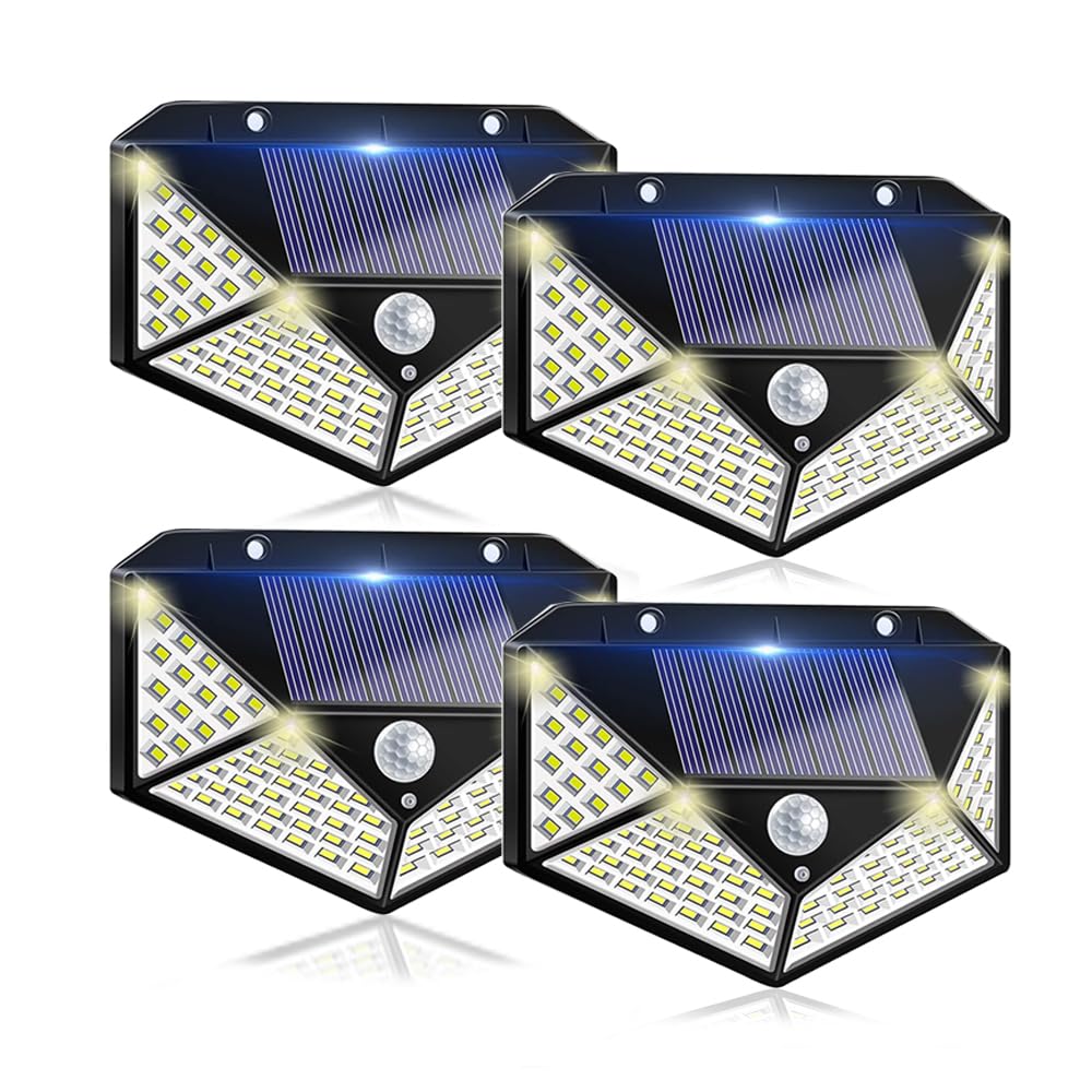 

Солнечные фонари для наружных лестниц, Сенсорные фонари с датчиком движения, Нулевая стоимость электроэнергии, Светодиодные [Автоматическое освещение, 3 интеллектуальных режима, Солнечные]