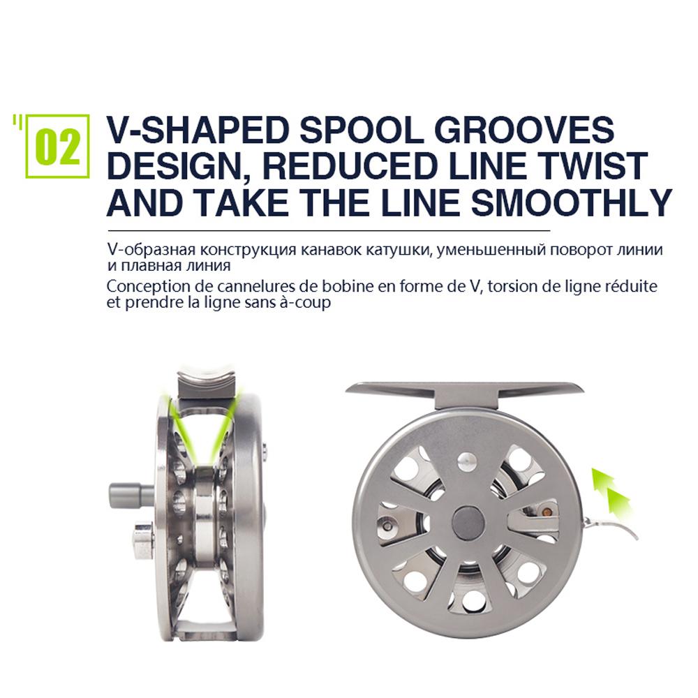 Full Aluminum Ice Fishing Reel Left/Right Handed V-shape Ice Fishing Wheel 50mm 60mm Fly Winter Fishing Reels Gear Ratio 1:1