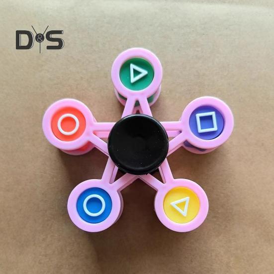 Catching Stone Fidget Spinner Leke DIY Spinnende Leke med Avtakbare Jacks Stone Barn Tenåringer Voksne Stress Angst Lindring Sensorisk Fingertupp Gyroskop