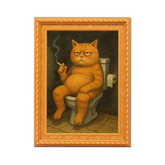 Vintage Cat Fridge Magnet 3D Wooden Frame Cat Refrigerator Magnet Home Kitchen Office Locker Decoration Cat Lover Gift