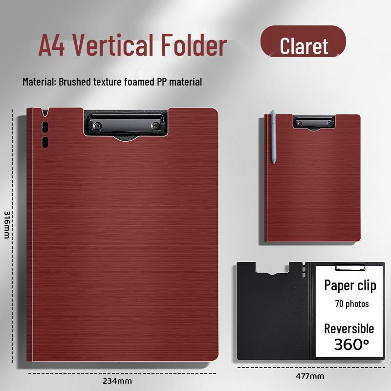 Double Clip Writing Board with Storage for A3/A4 Documents - Ideal for Students & Office Use