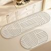 Wabi Sand Wind Kitchen Floor Mat Diatom Mud Floor Mat Water Absorption Oil Absorption Quick Drying Non-slip Mat