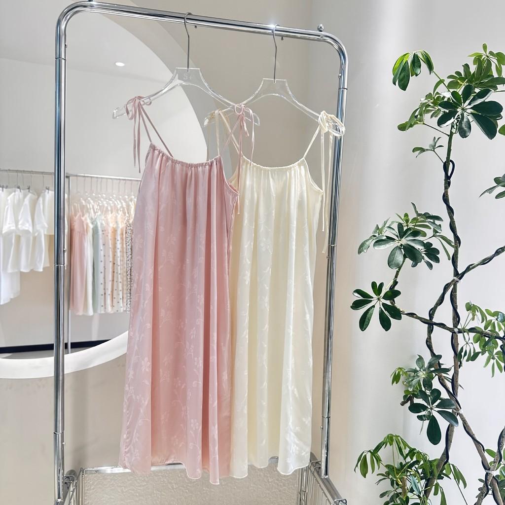 Ice Silk Camisole Sleep Dress For Women With Breathable Fabric Summer Lounge Wear