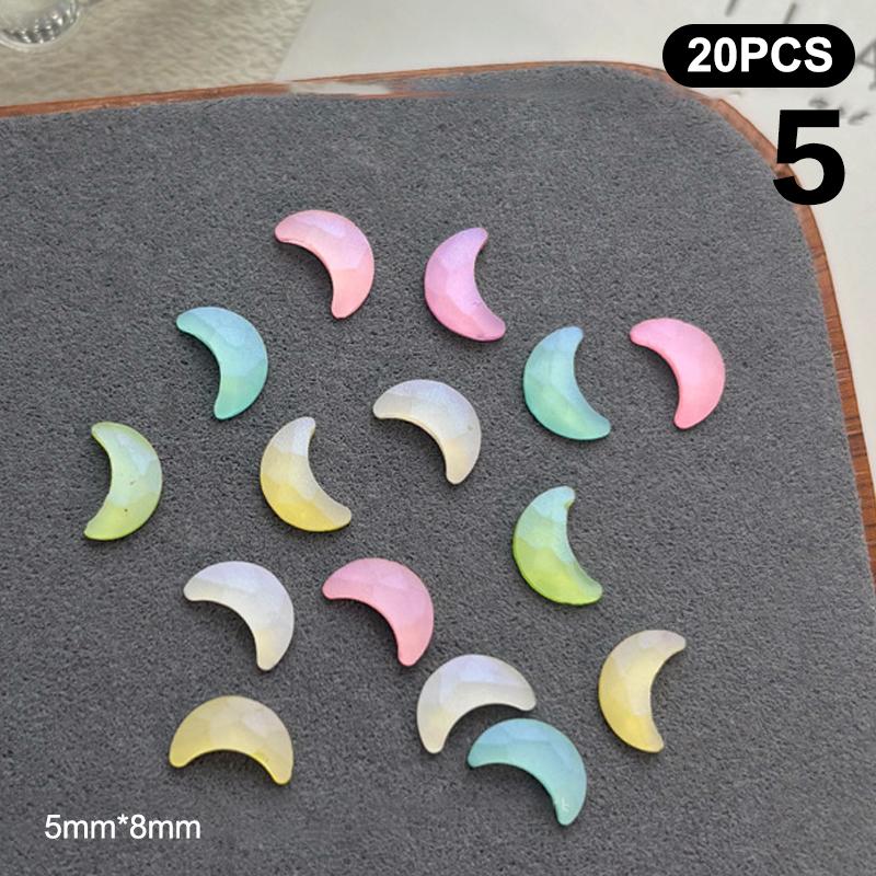 Luxury Love Star Moon Resin Crystal Nail Art Rhinestones Flatback Manicure Accesorios Supplies Decorations Charms for Nails