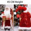 ABXMAS New Year 2024 Christmas Decorations For Home 45cm Santa Claus Doll Children Gifts Christmas Xmas Tree  Ornaments Navidad