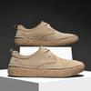 Lage Sneakers, Retro Heren Casual Leren Schoenen, Schoenen met Dikke Zool