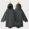 1 set Gåsfiltshoodie, Unisex Tecknad Pyjamas Set, Överdimensionerad Mjuk Varm Bodysuit med Gul Näbb Design, Vinterfest Sovkläder för Vuxna Barn