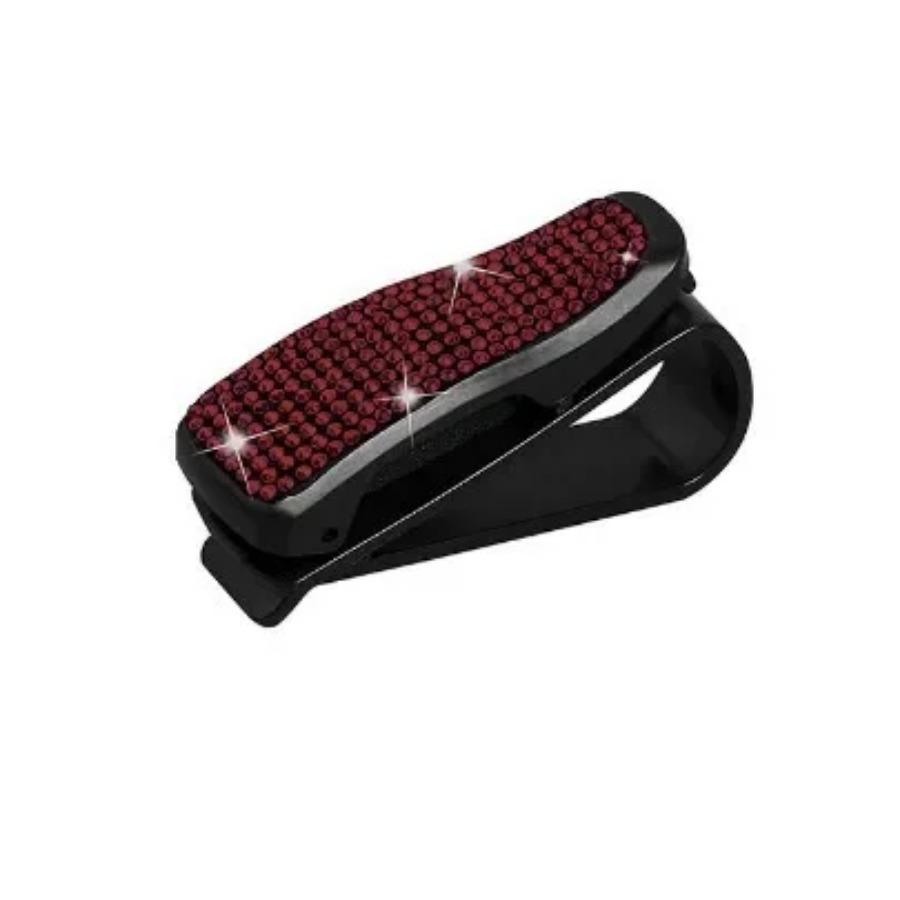 Glasögonhållare Bil Solskydd Solglasögon Glasögon Fäste Med Biljettkortklämma Biltillbehör Glasögonhållare